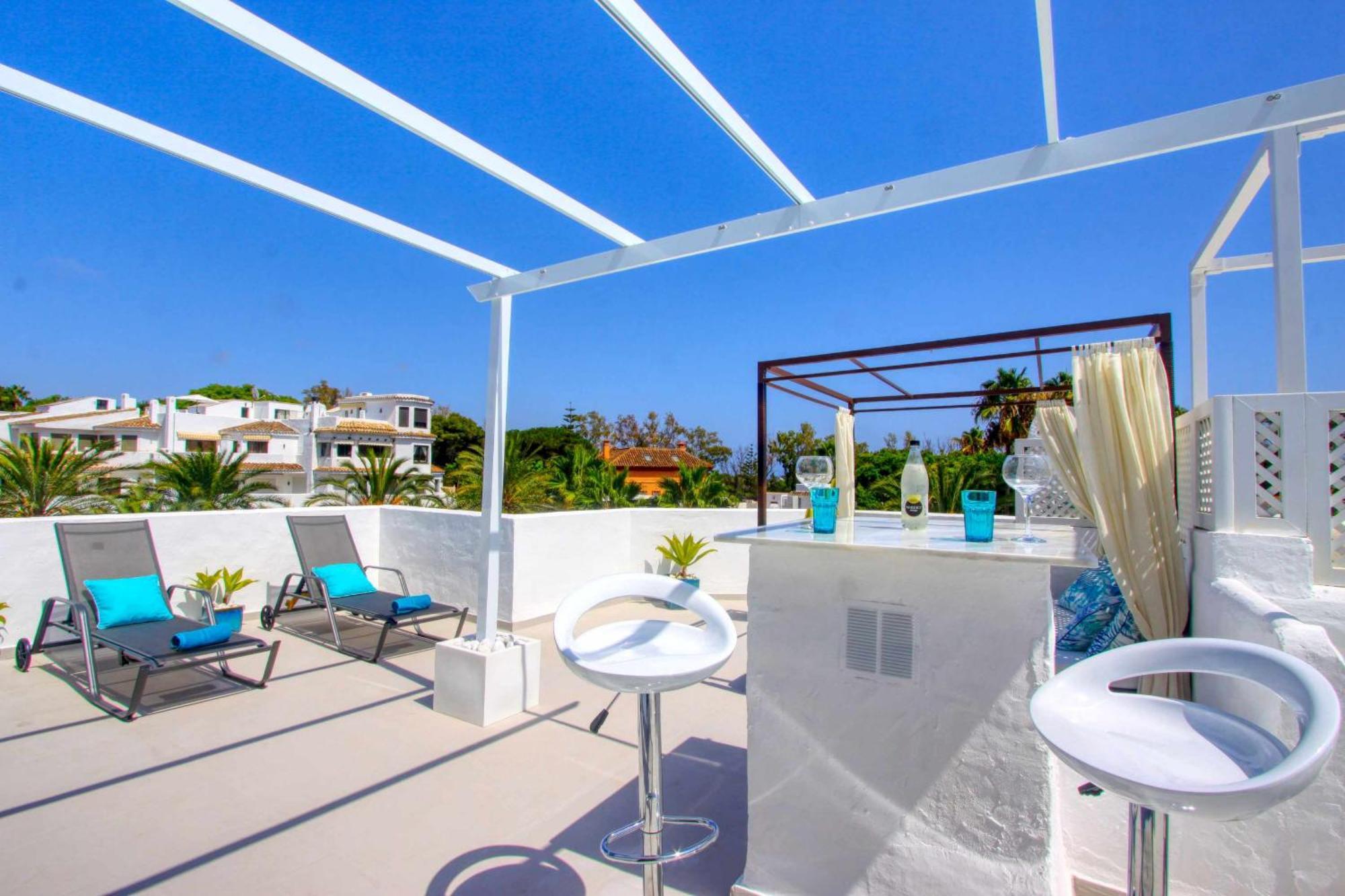 1108 Beachfront 2 Apartments With Roofterrace 80Mtrgt Beach 3 Pools Marbella Luaran gambar