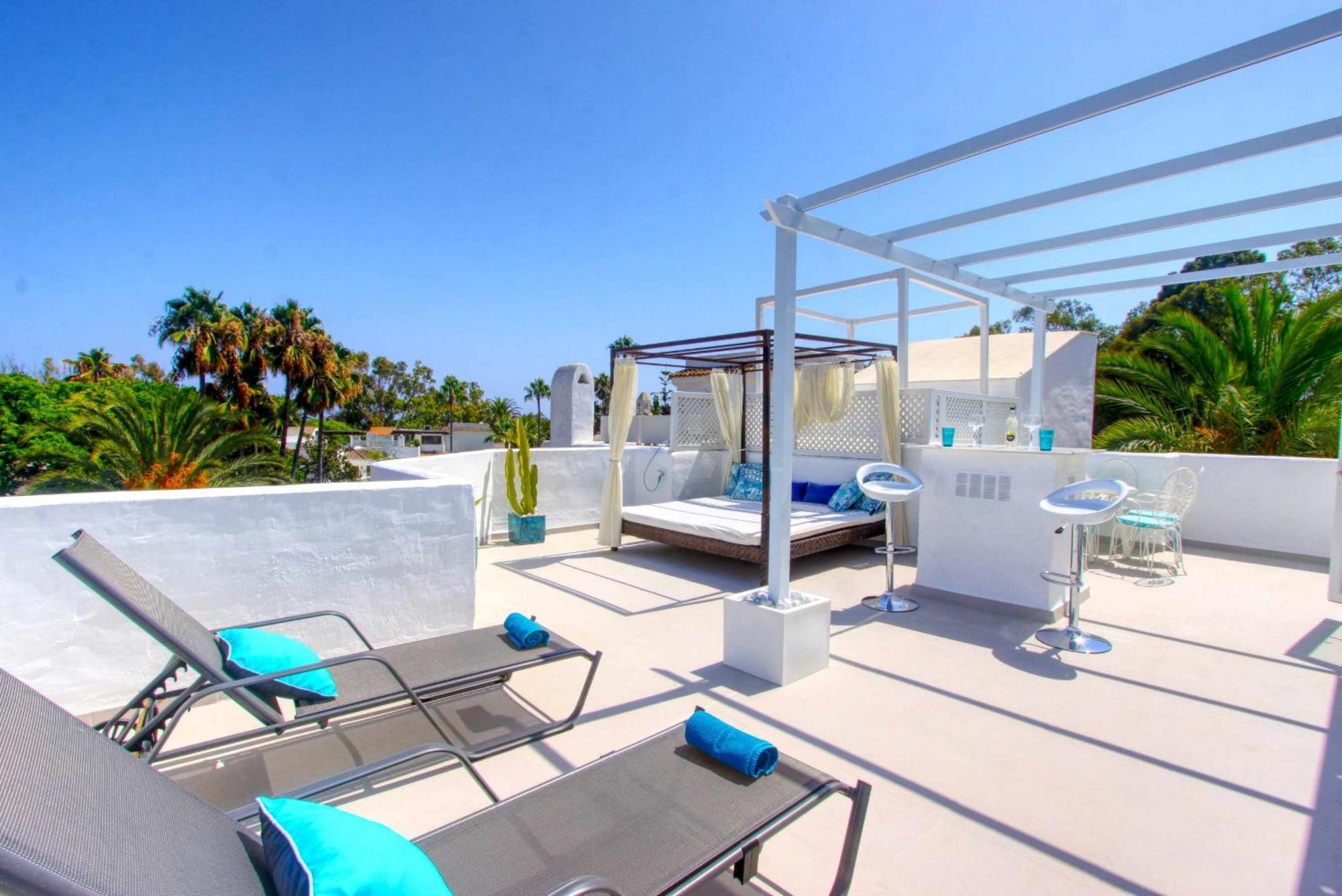 1108 Beachfront 2 Apartments With Roofterrace 80Mtrgt Beach 3 Pools Marbella Luaran gambar